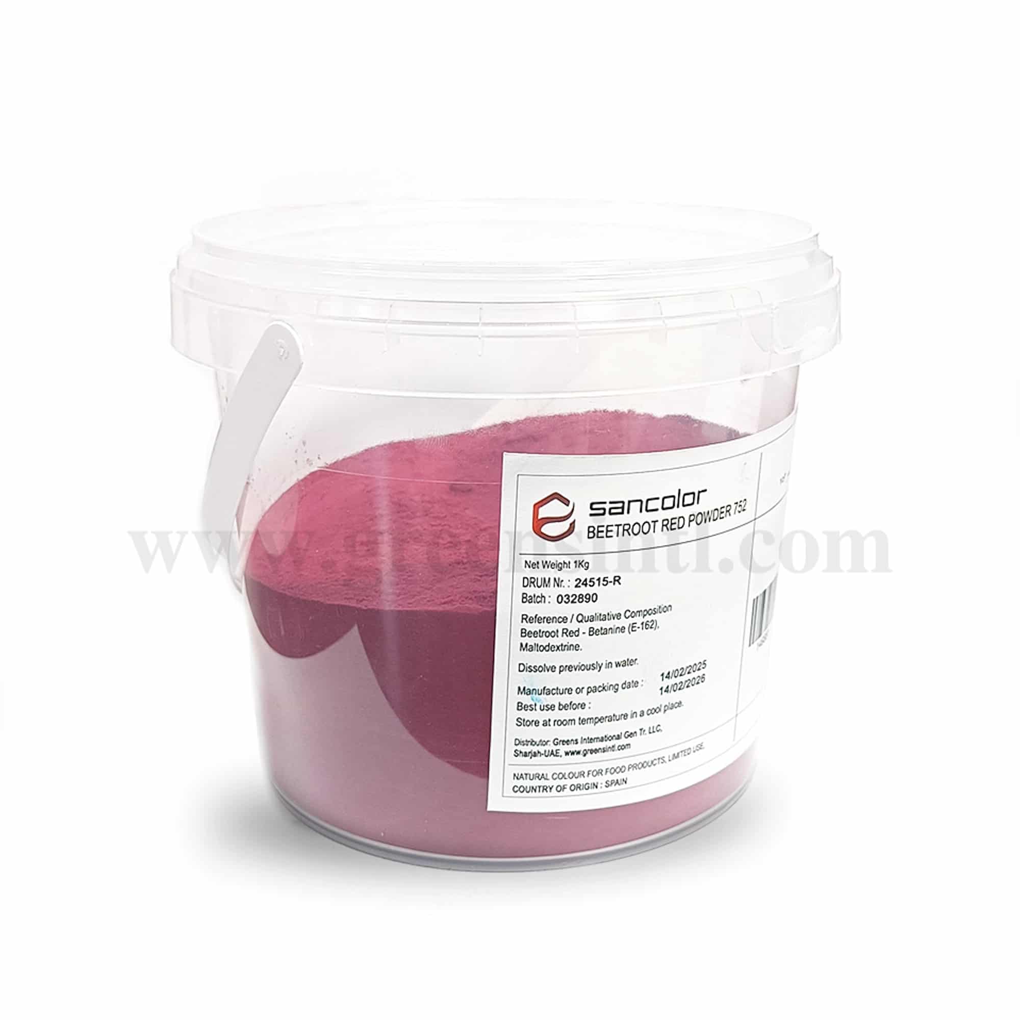 SANCOLOR Natural Food Colour Powder Beetroot Red 1 Kg