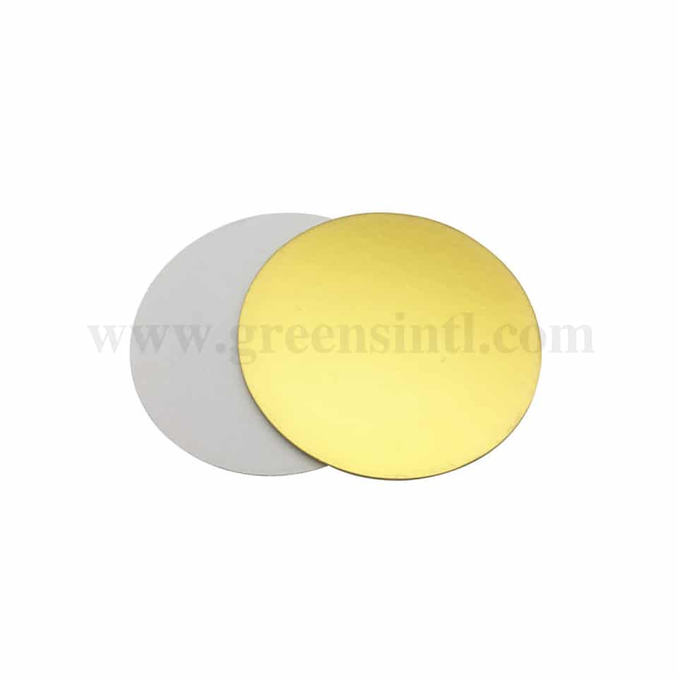 GREENS CHOICE Double Sided Cake Board Gold /Silver D 208mm