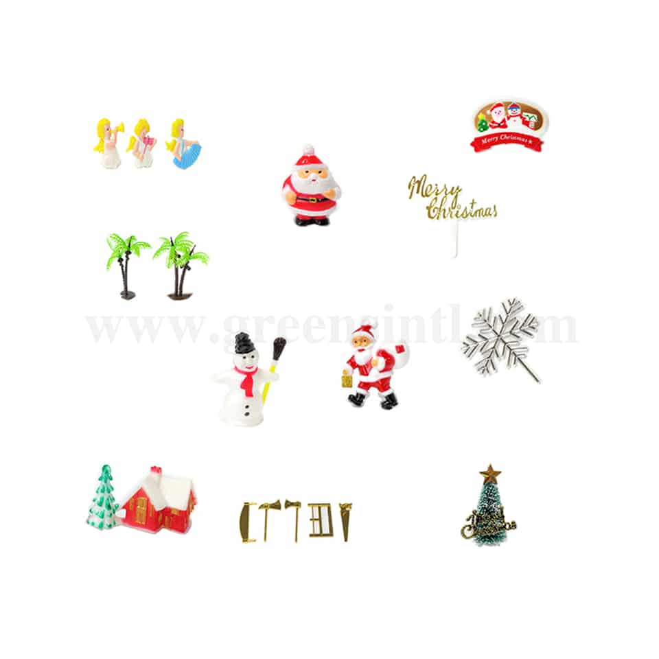 GREENS CHOICE Christmas Cake Toppers Assorted