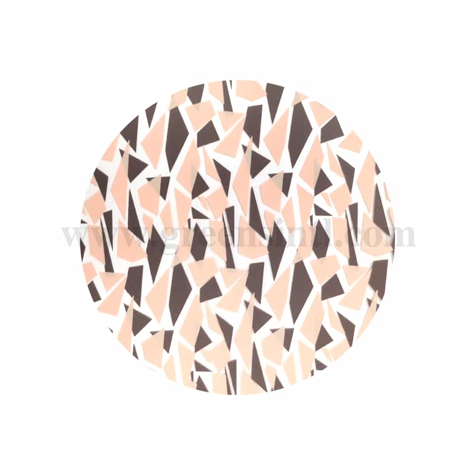 GREENS CHOICE Chocolate Transfer Sheet Mosaic Brown and Pink 250 x 350 mm-50 Sheets