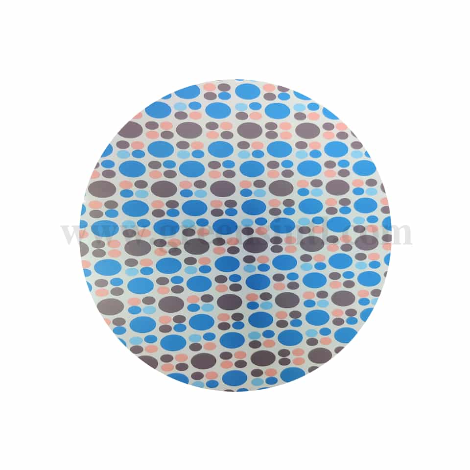 GREENS CHOICE Chocolate Transfer Sheet Retro Circles Blue Purple and Pink 250 x 350 mm-5 Sheets