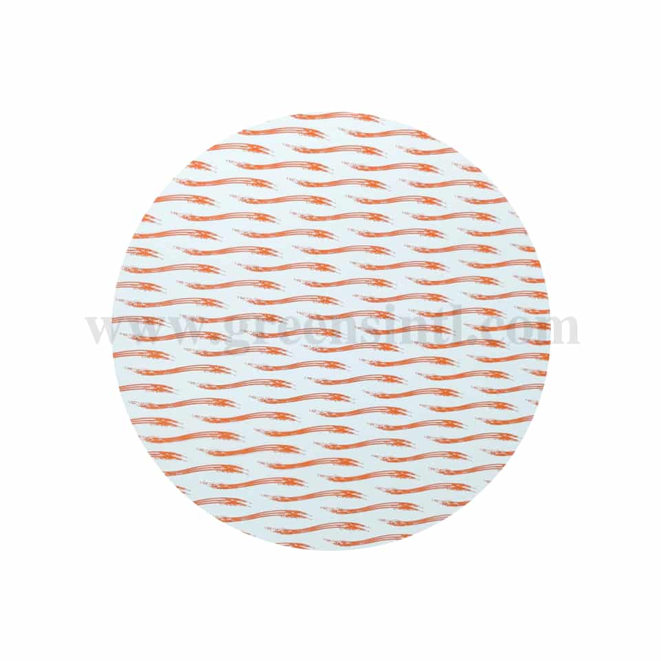 GREENS CHOICE Chocolate Transfer Sheet Orange Waves 250 x 350 mm-5 Sheets