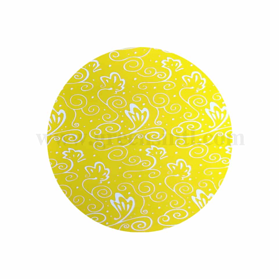 GREENS CHOICE Chocolate Transfer Sheet Floralis Pattern Gold 250 x 350 mm-5 Sheets