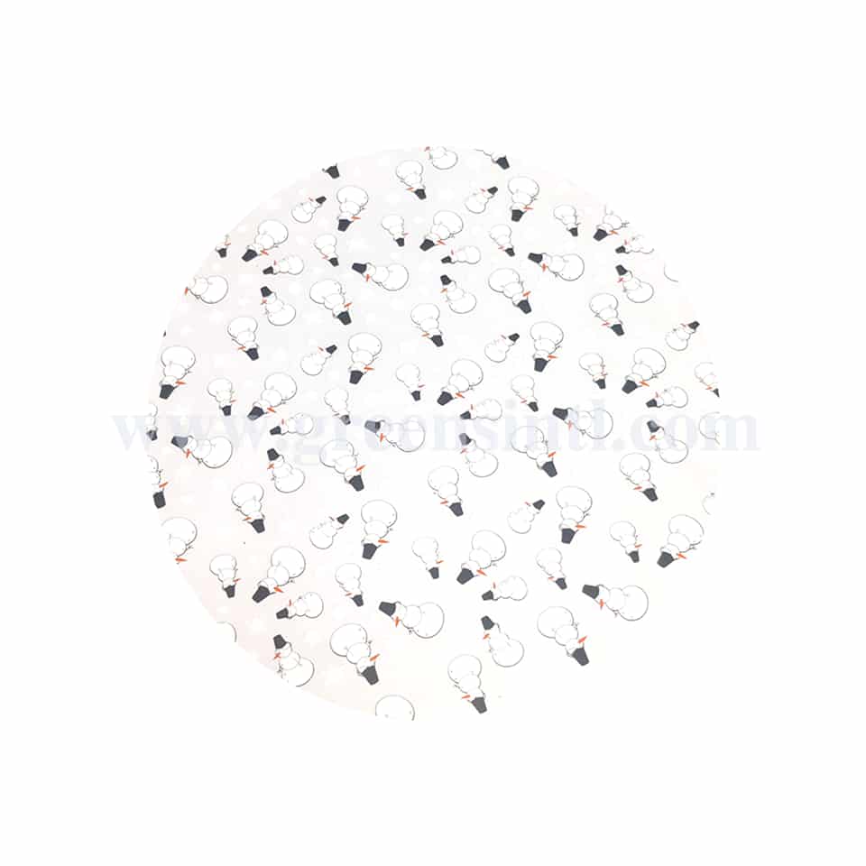 GREENS CHOICE Chocolate Transfer Sheet Snowman 250 x 350 mm-5 Sheets