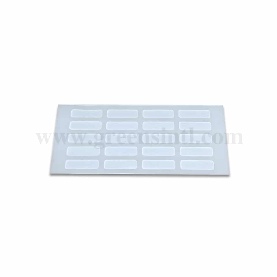 GREENS CHOICE Chocolate Decorations Stencil-Rectangular 70 x 30 mm-20 Indents