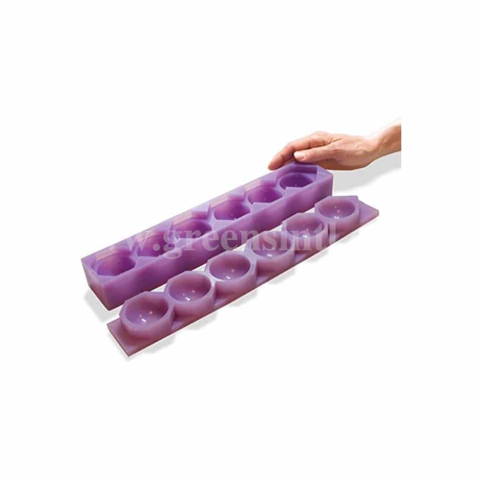 CHICAGO SCHOOL OF MOLD MAKING Sphere Mold 2 (51mm) -6 Indents