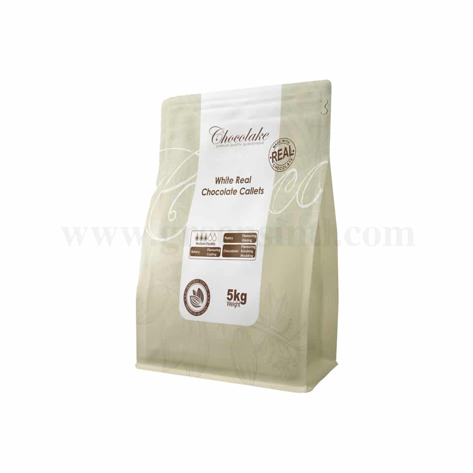 CHOCOLAKE Real White Chocolate Callets 34% 5 Kg