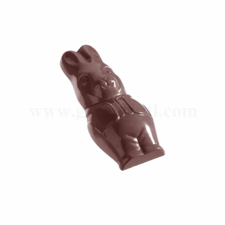 CHOCOLATE WORLD Chocolate Mould Laughing Hare 74x31xh14mm
