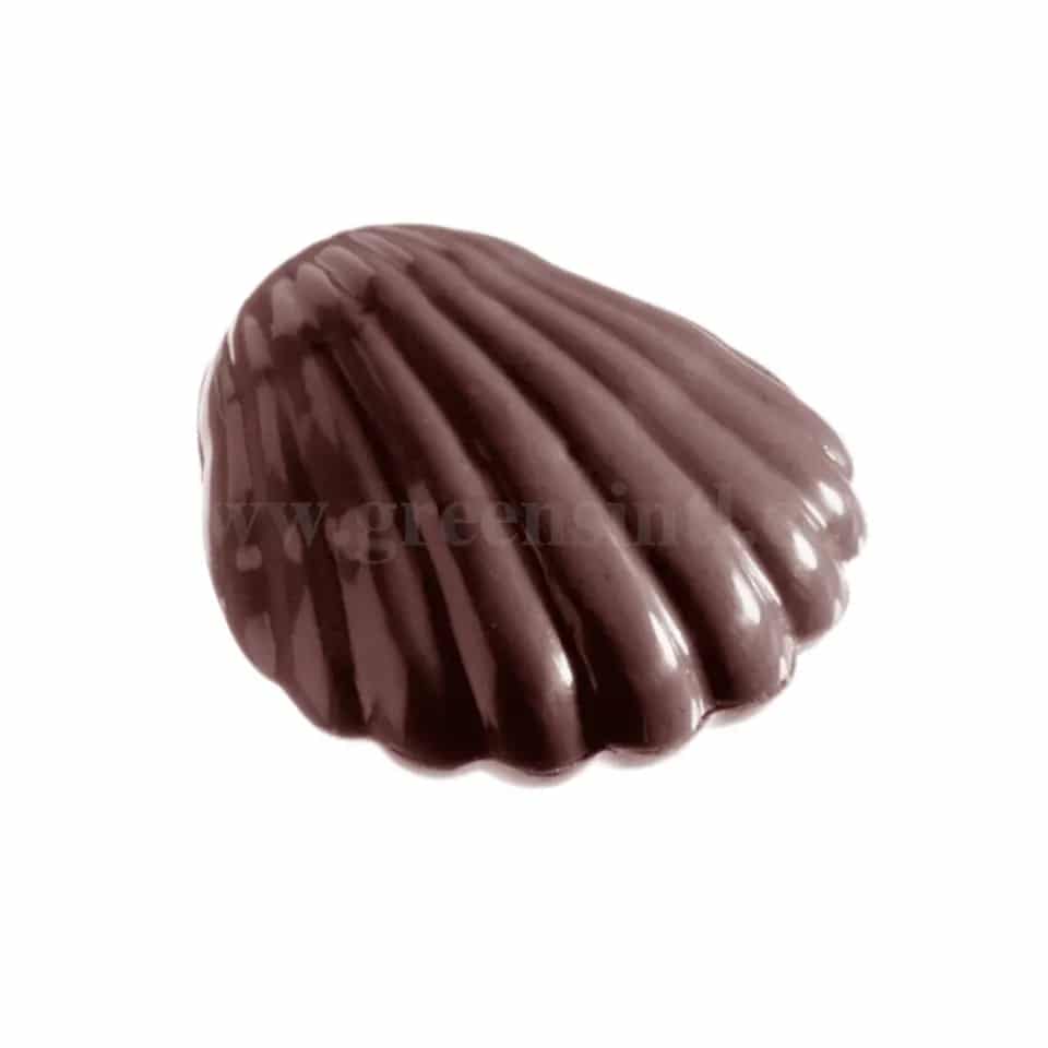 CHOCOLATE WORLD Chocolate Mould Large Shell 38x35xh9mm