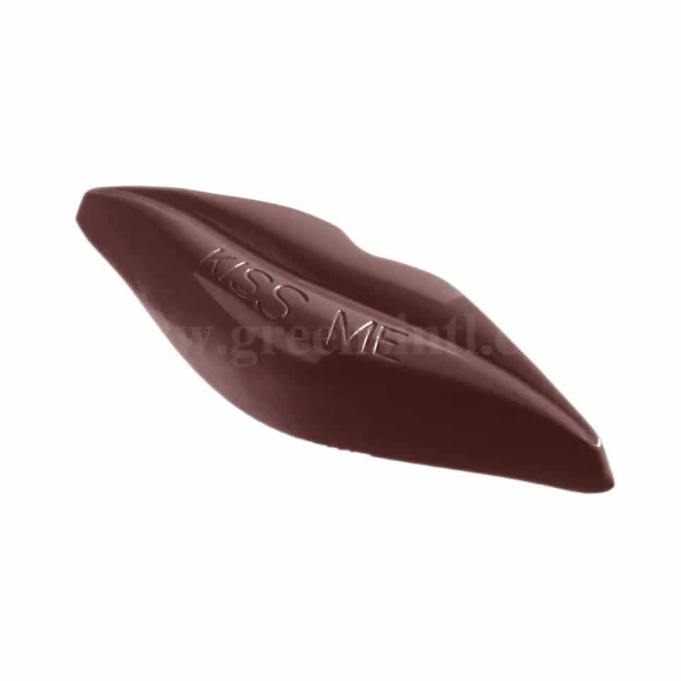 CHOCOLATE WORLD Chocolate Mould Lips "Kiss Me" 102x36xh19mm