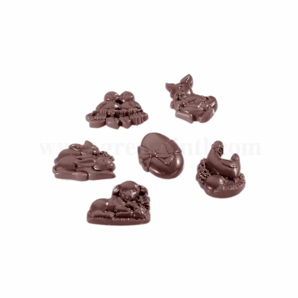 CHOCOLATE WORLD Chocolate Mould Easter Garnish 45x35xh8mm