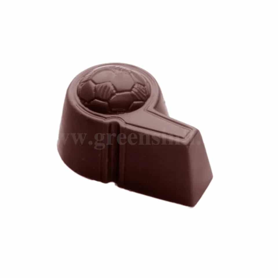 CHOCOLATE WORLD Chocolate Mould Football Whistle 27x39xh19mm