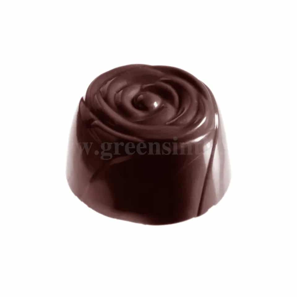 CHOCOLATE WORLD Chocolate Mould Rose Small 27x27xh16mm