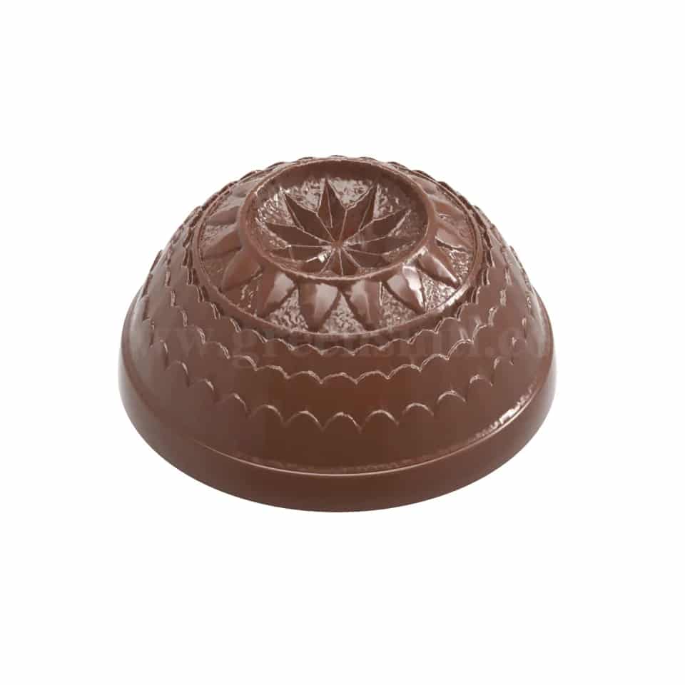 CHOCOLATE WORLD Chocolate Mould Half Sphère Belle Epoque Star D 30 mm