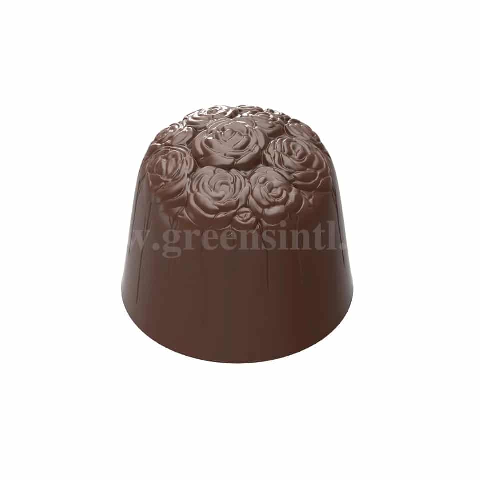 CHOCOLATE WORLD Chocolate Mould Roses 28x28xh24 mm