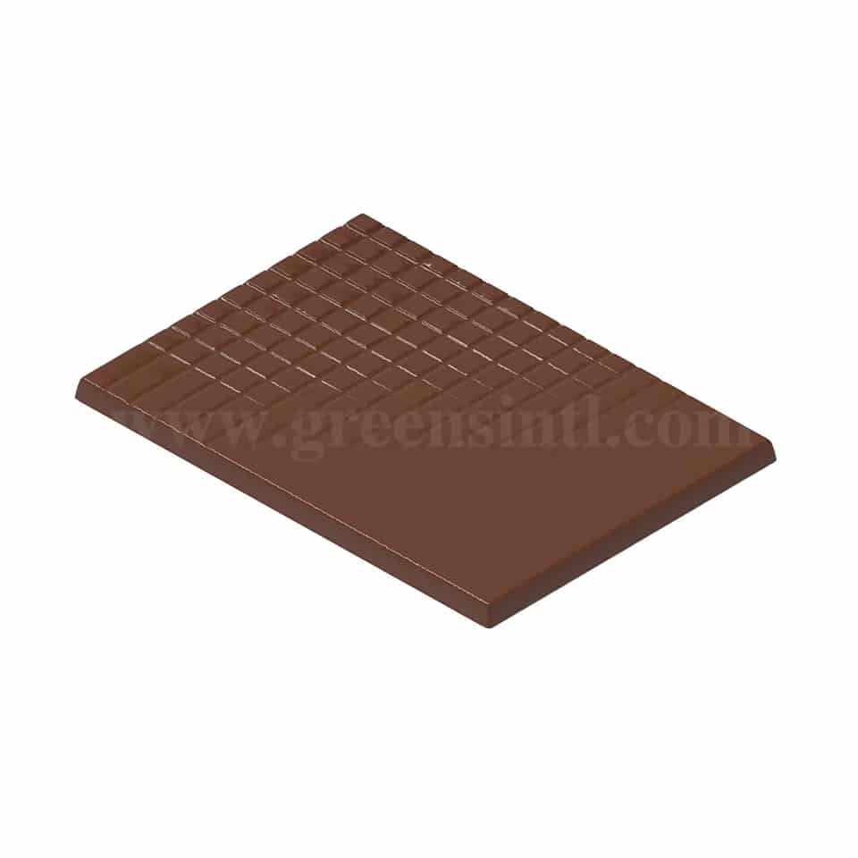 CHOCOLATE WORLD Chocolate Mould Caraque With Gid 69.5x49.5xh3 mm