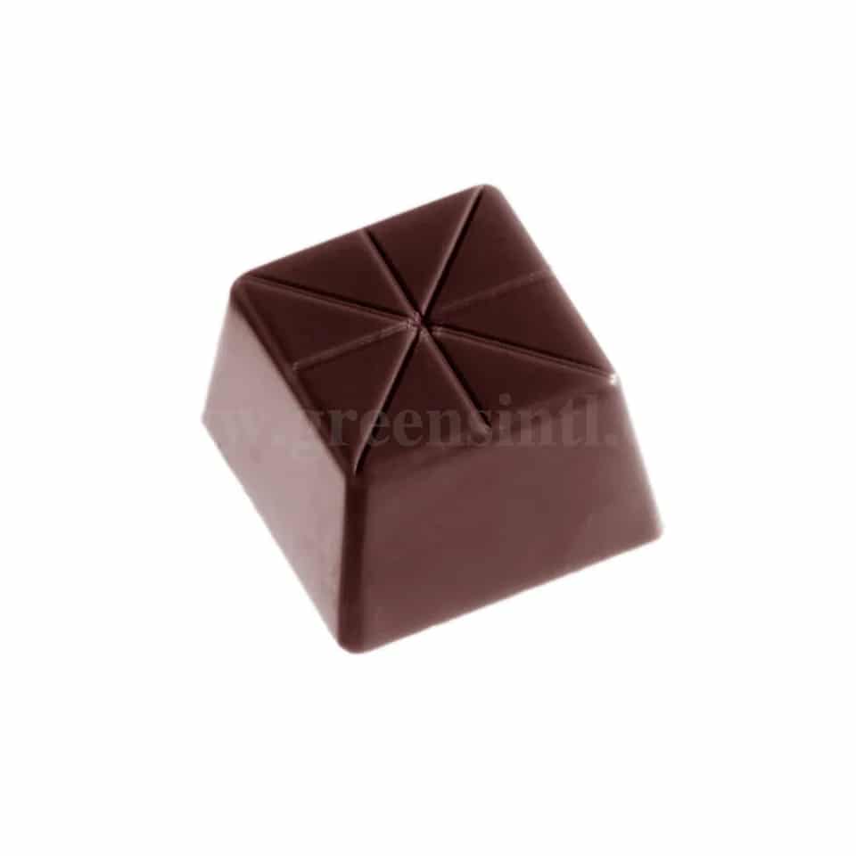 CHOCOLATE WORLD Chocolate Mould Carre Fantasy 26x26xh18 mm