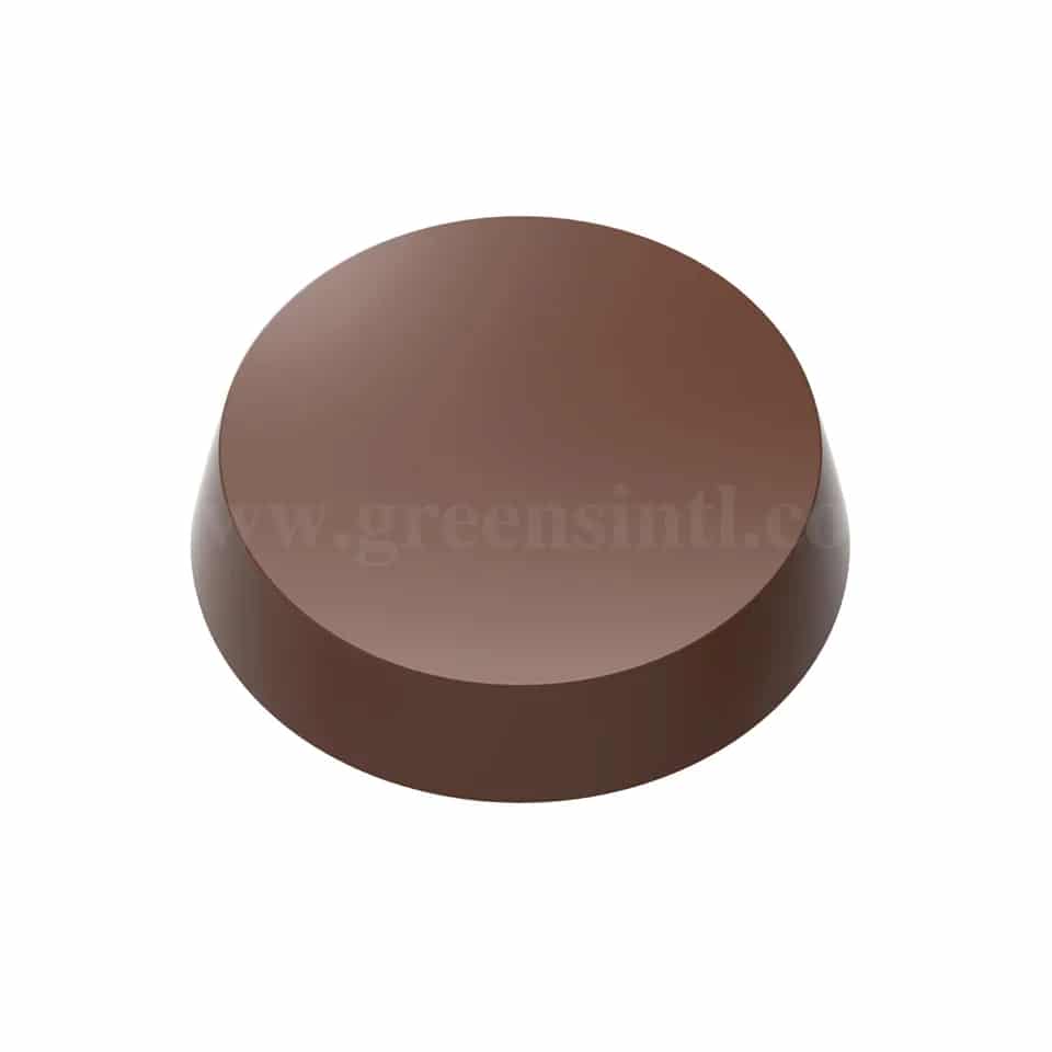CHOCOLATE WORLD Chocolate Mould Magnetic Round Base Trio - Roger Van Damme 32x32xh7 mm