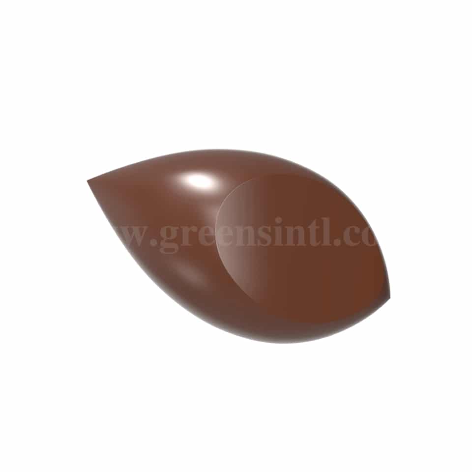 CHOCOLATE WORLD Chocolate Mould Quenelle Less Is More 45.5 x 25 x h 12.5 mm