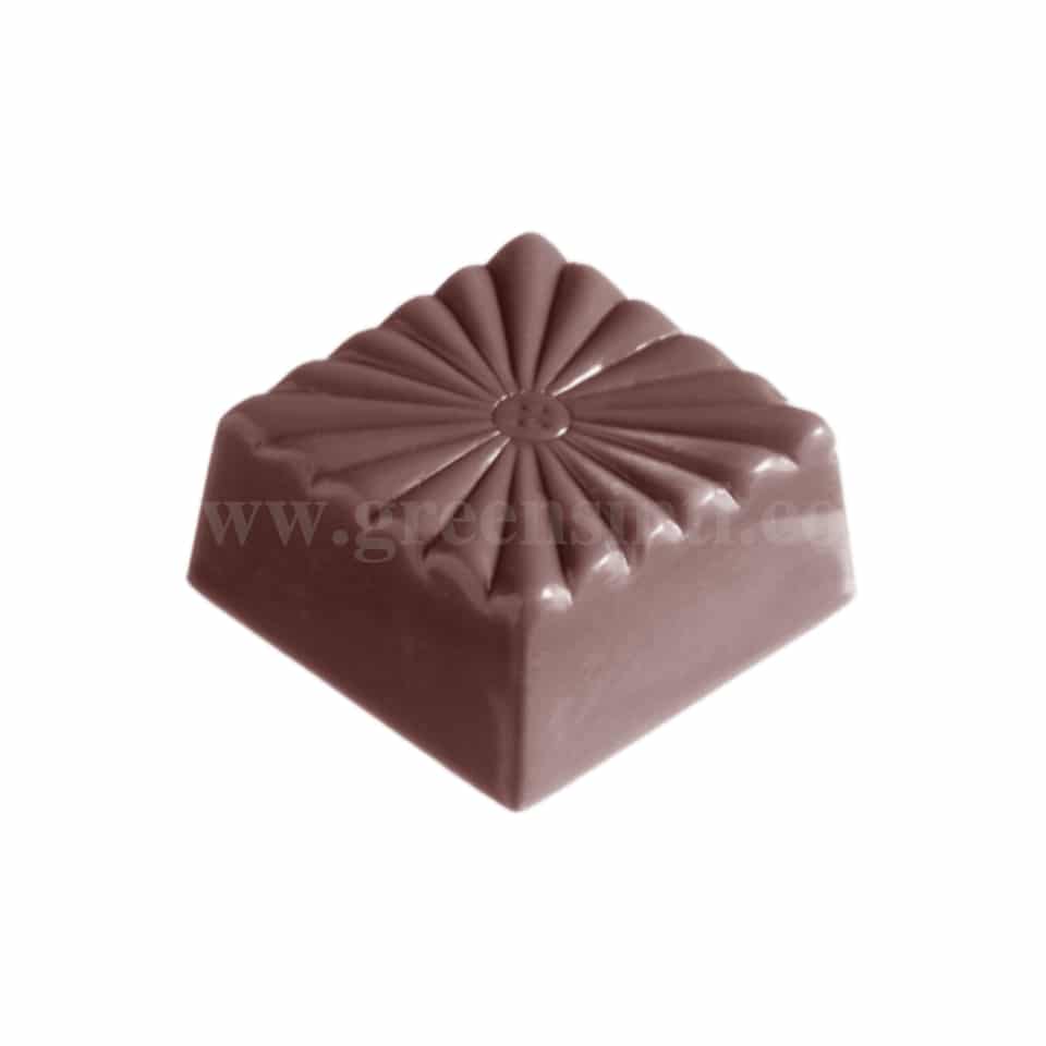 CHOCOLATE WORLD Chocolate Mould French Carre 26 x 26 x h 13 mm
