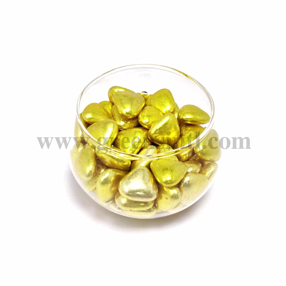 CONFETTI Dragees Mini Heart Gold - 100g
