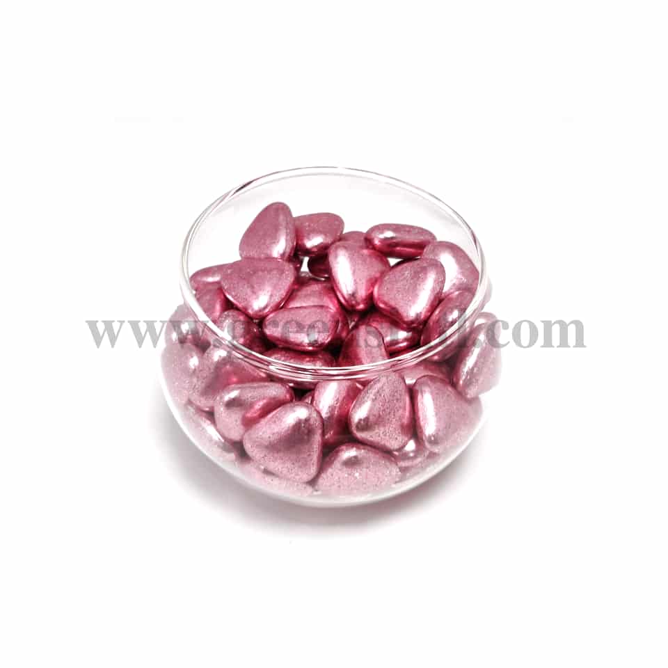 CONFETTI Dragees Mini Heart Pink - 100g