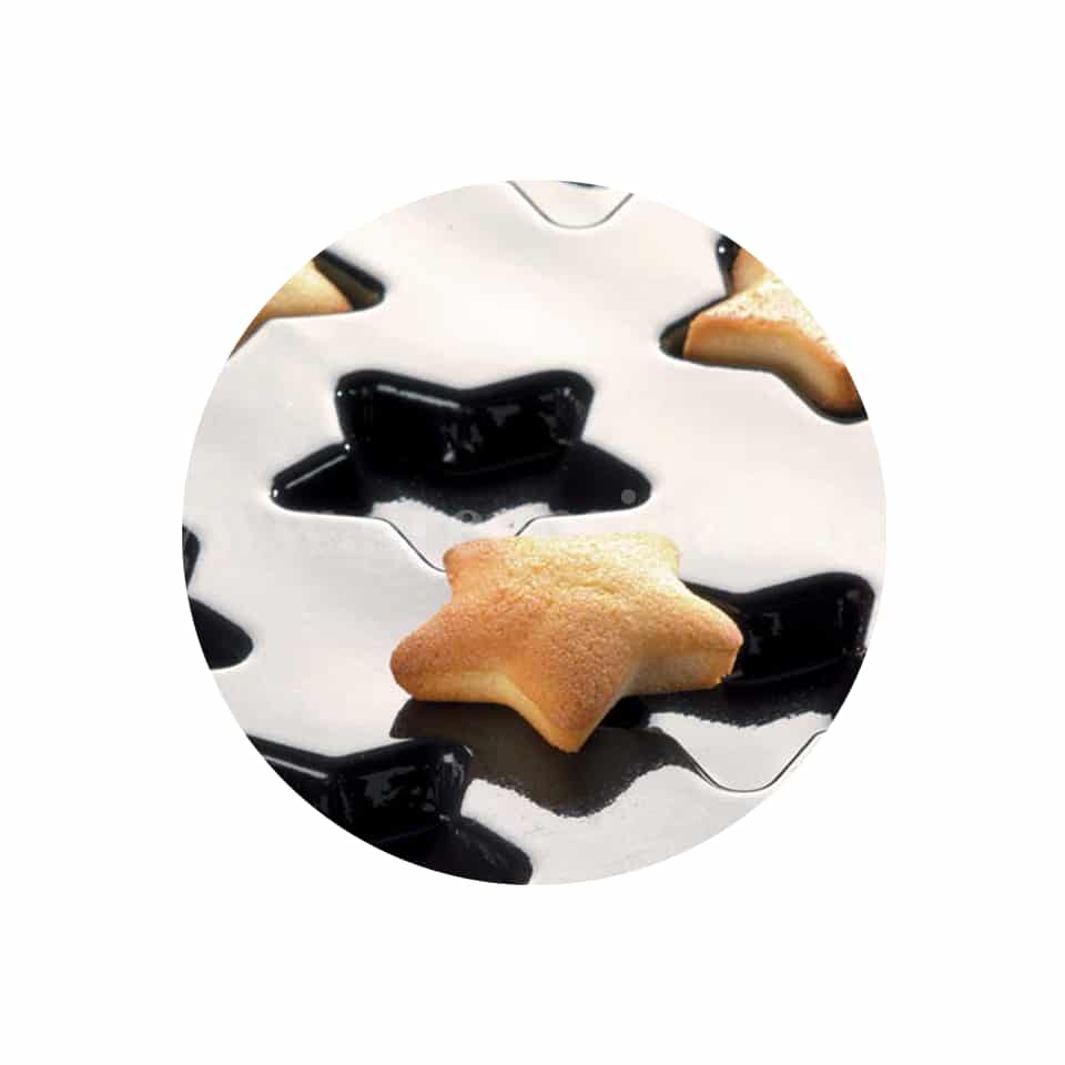 SASA DEMARLE Flexipan Stars 80x65mm, 24 indents