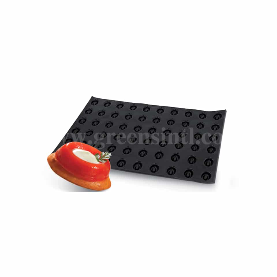 SASA DEMARLE Flexipan Mini Oval-Savarins 40x30 mm, 60 Indents