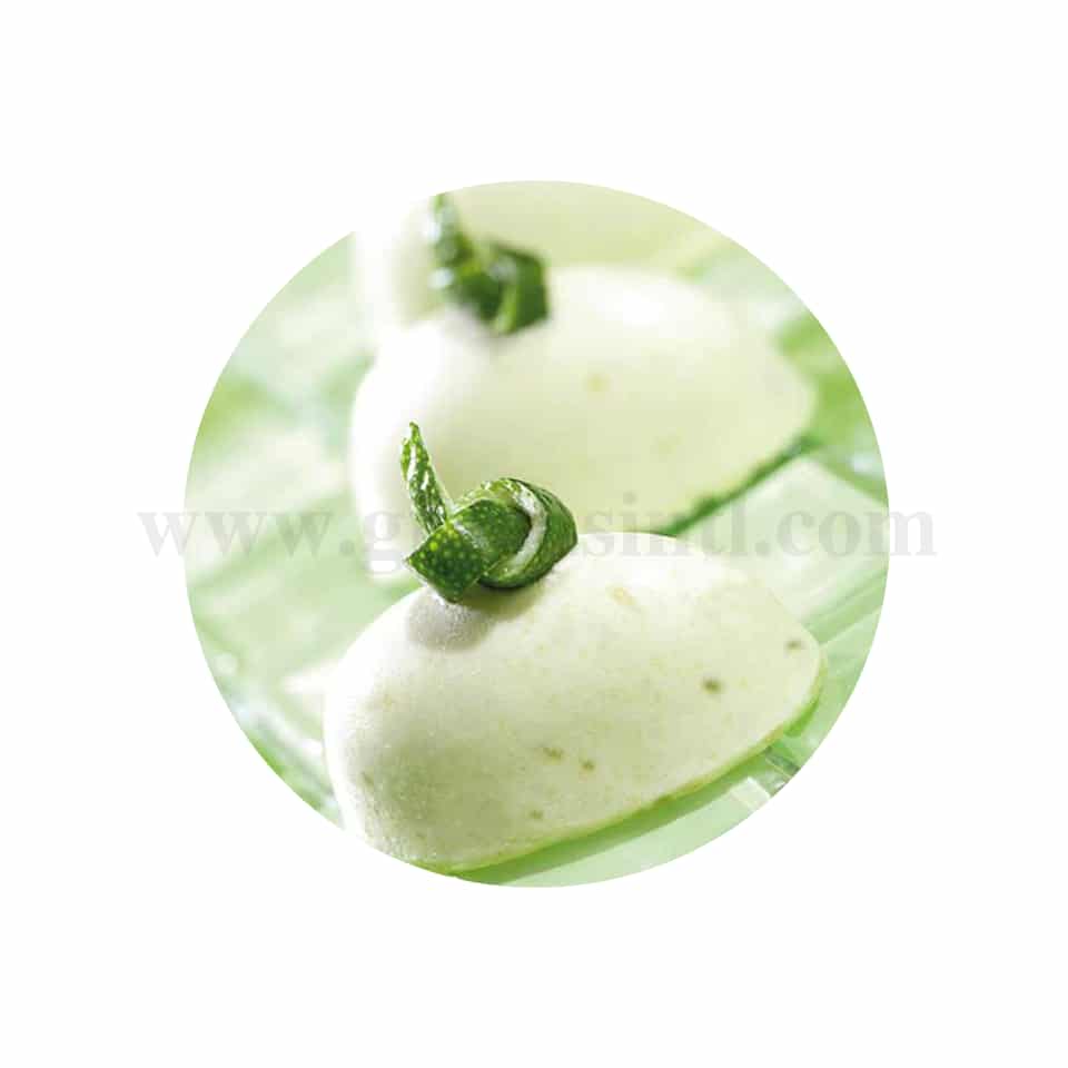 SASA DEMARLE Flexipan Origine Mini Half-Eggs Quenelle Shapes 42x26x20mm -72 Indents