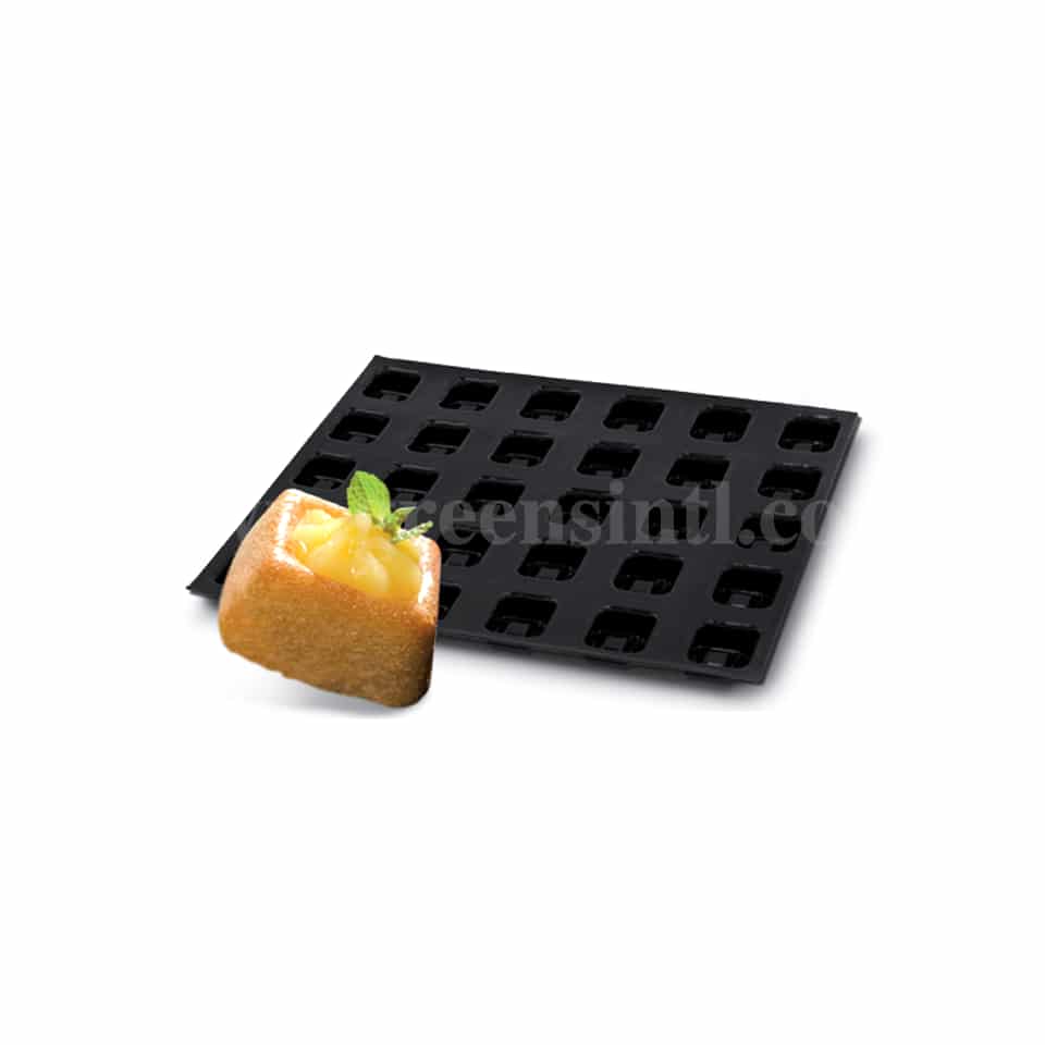 SASA DEMARLE Flexipan Medium Square Savarins 56x56mm, 35 indents