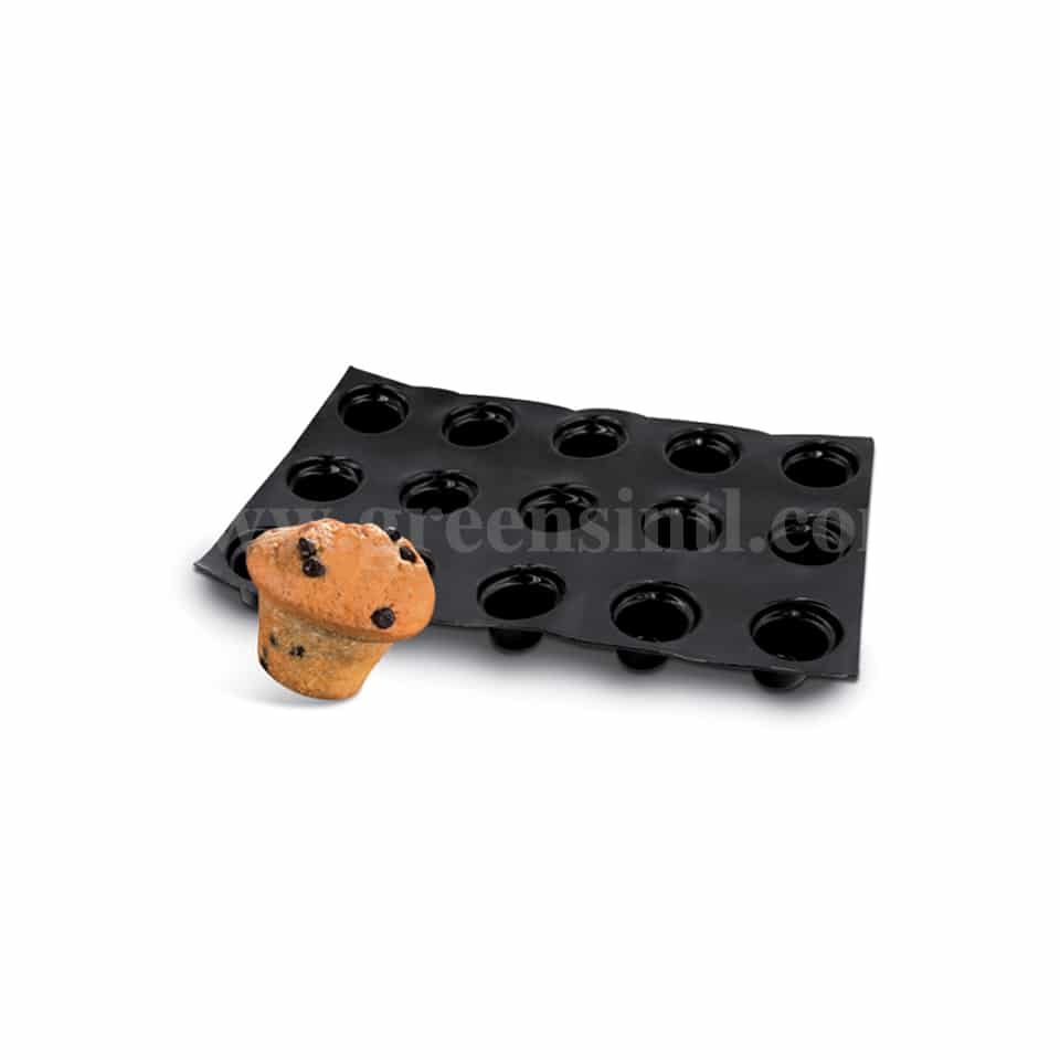 SASA DEMARLE Flexipan Origine Mushroom Muffins 70x43mm -15 Indents