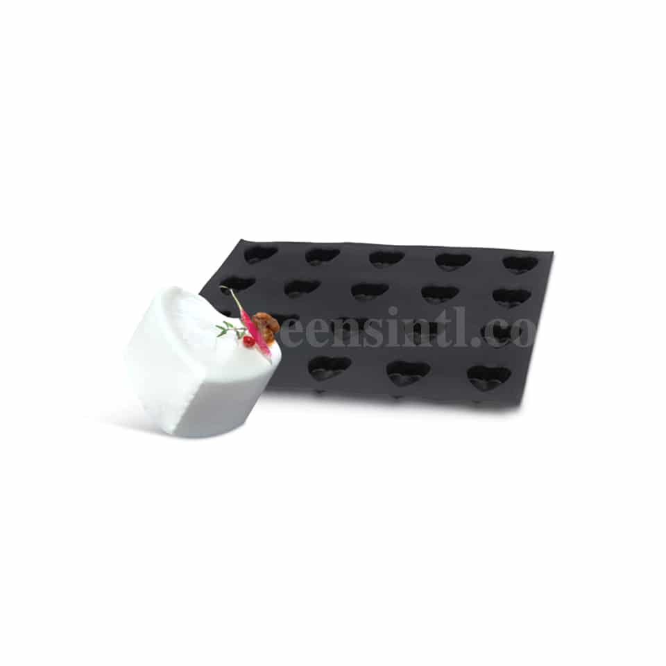 SASA DEMARLE Flexipan Heart 66x62mm, 20 indents