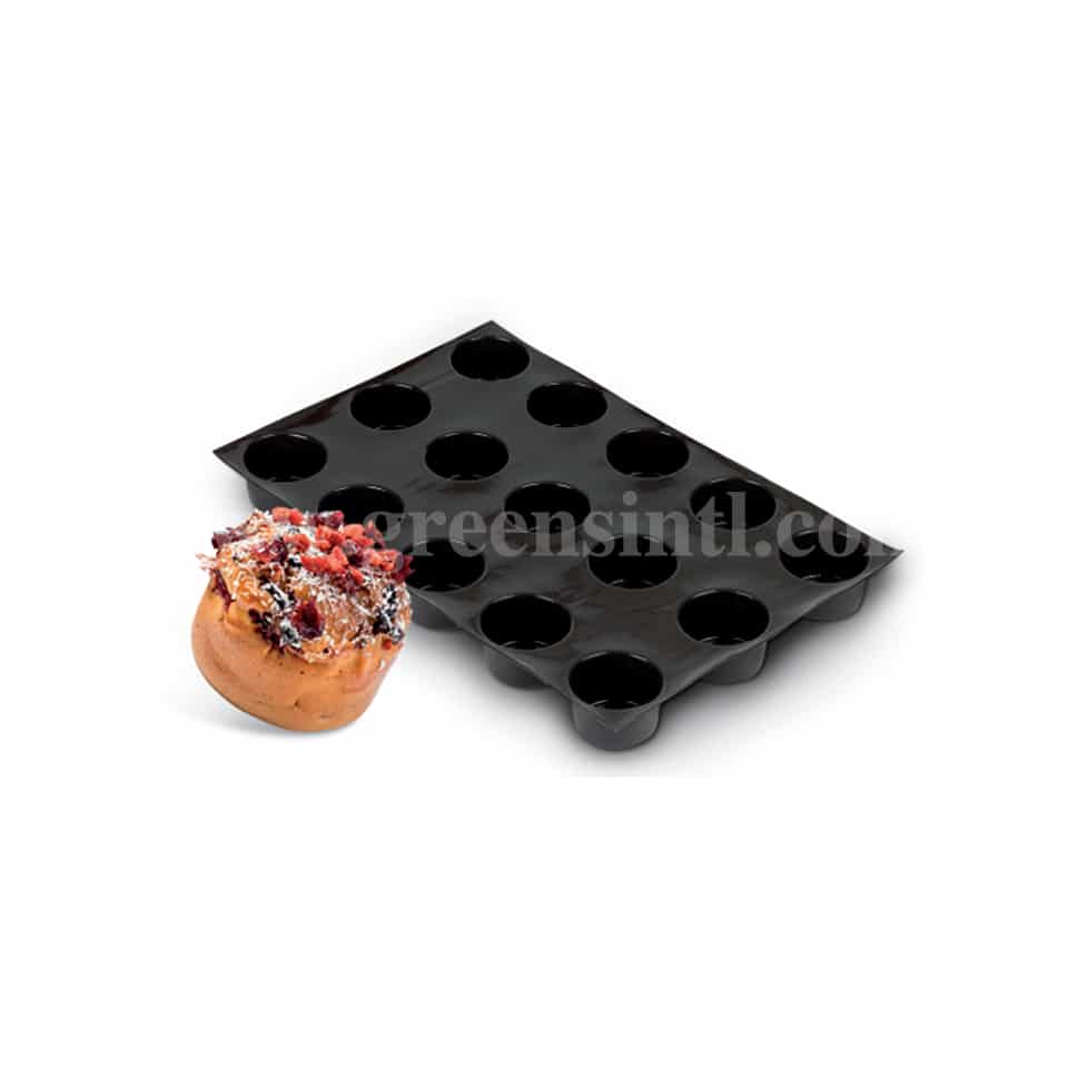 SASA DEMARLE Flexipan Jumbo Muffin 82x50mm, 15 Indents