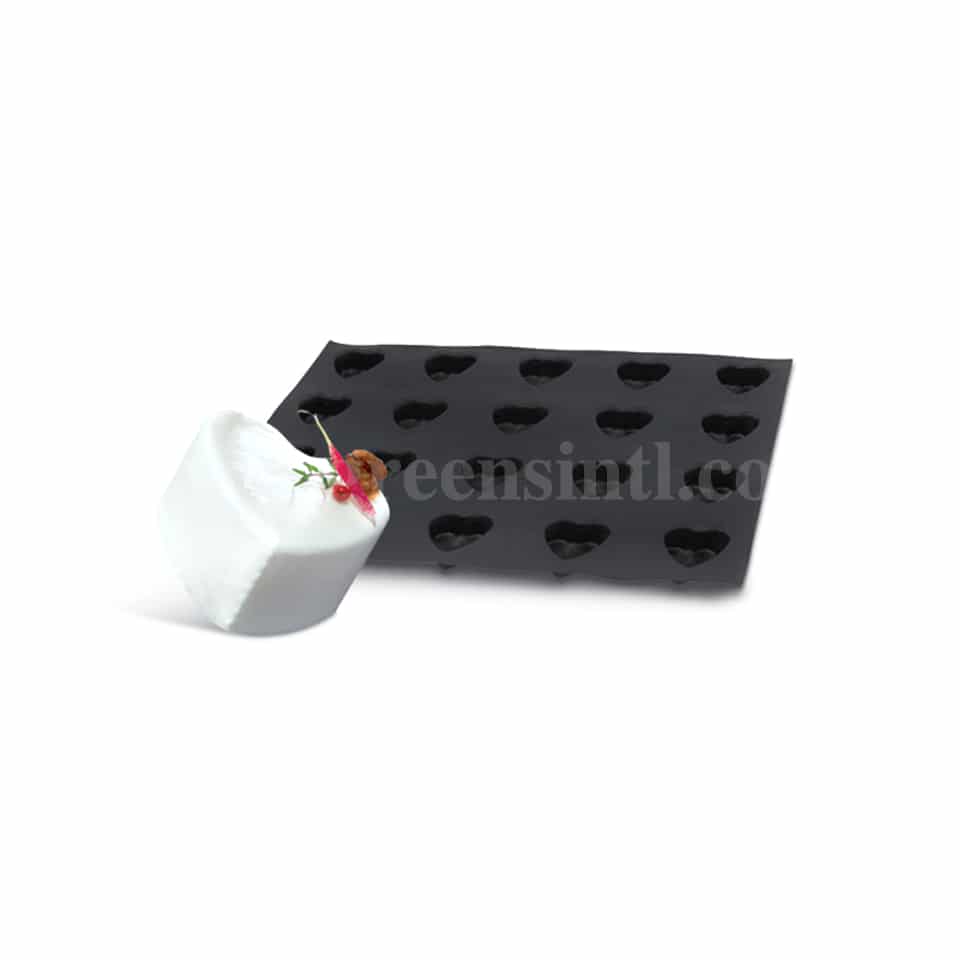 SASA DEMARLE Flexipan Hearts 62x66mm, 20 Indents