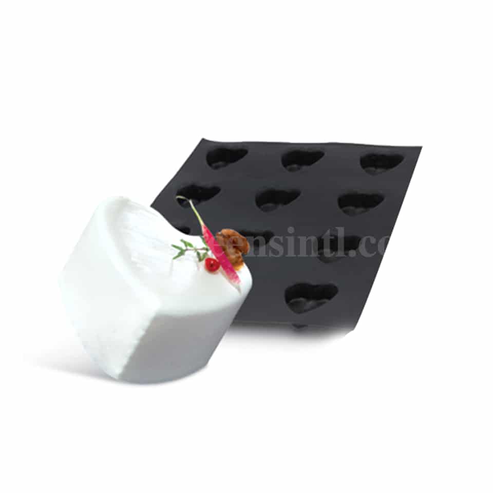 SASA DEMARLE Flexipan Hearts 75x65mm, 12 Indents