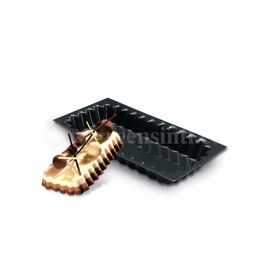 SASA DEMARLE Flexipan Origine Mould Rectangle Tart 265x135x30mm - Single Indent