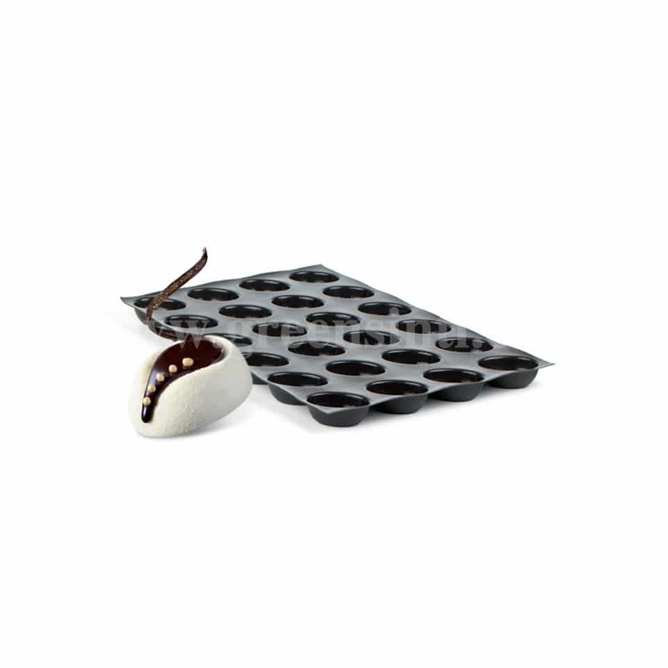 SASA DEMARLE Flexipan Savarin Oval, D 80mm, Depth 29mm, 24 Indents