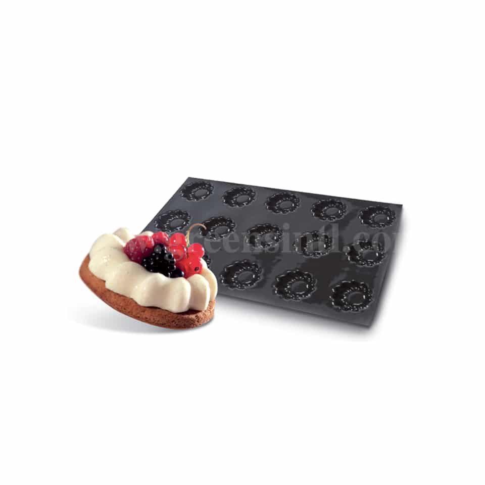 SASA DEMARLE Flexipan Saint Honore Crown 80x20 mm, 15 Indents