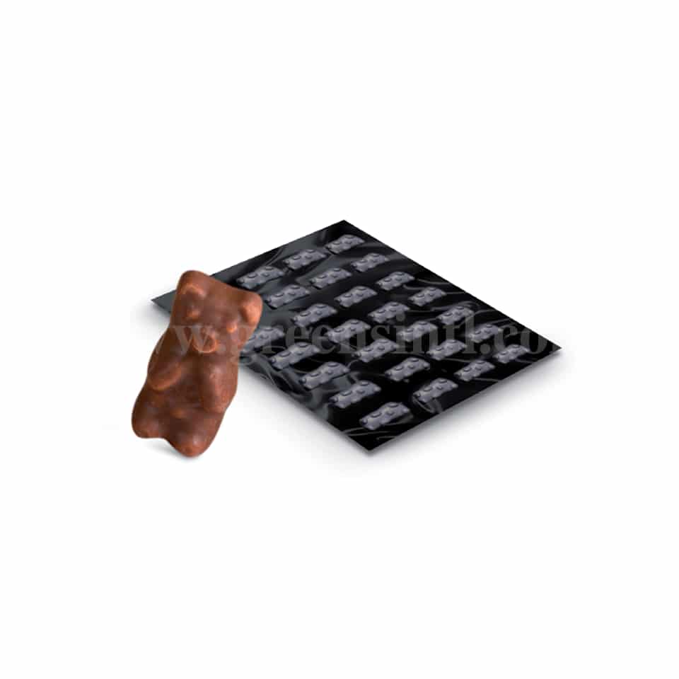 SASA DEMARLE Flexipan Origine Teddy Bears 66x37x17mm -32 Indents 