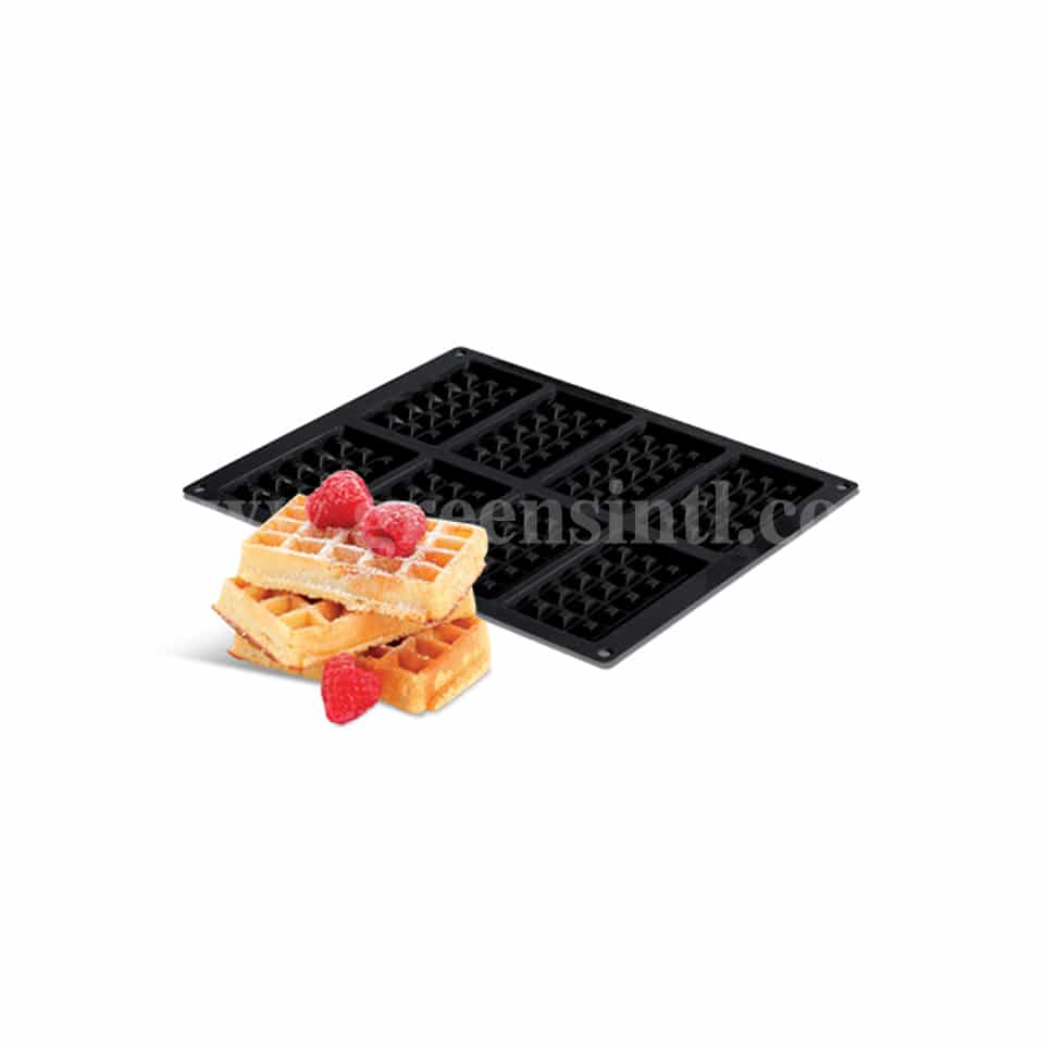 SASA DEMARLE Flexipan Inspiration Waffles 127x15mm, 8 Indents
