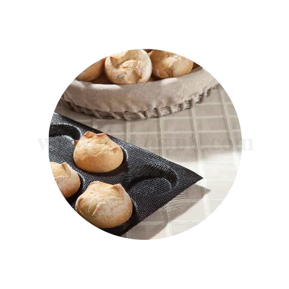 DEMARLE Flexipan Air Silform Round D 59 x 13 mm-40 Indents