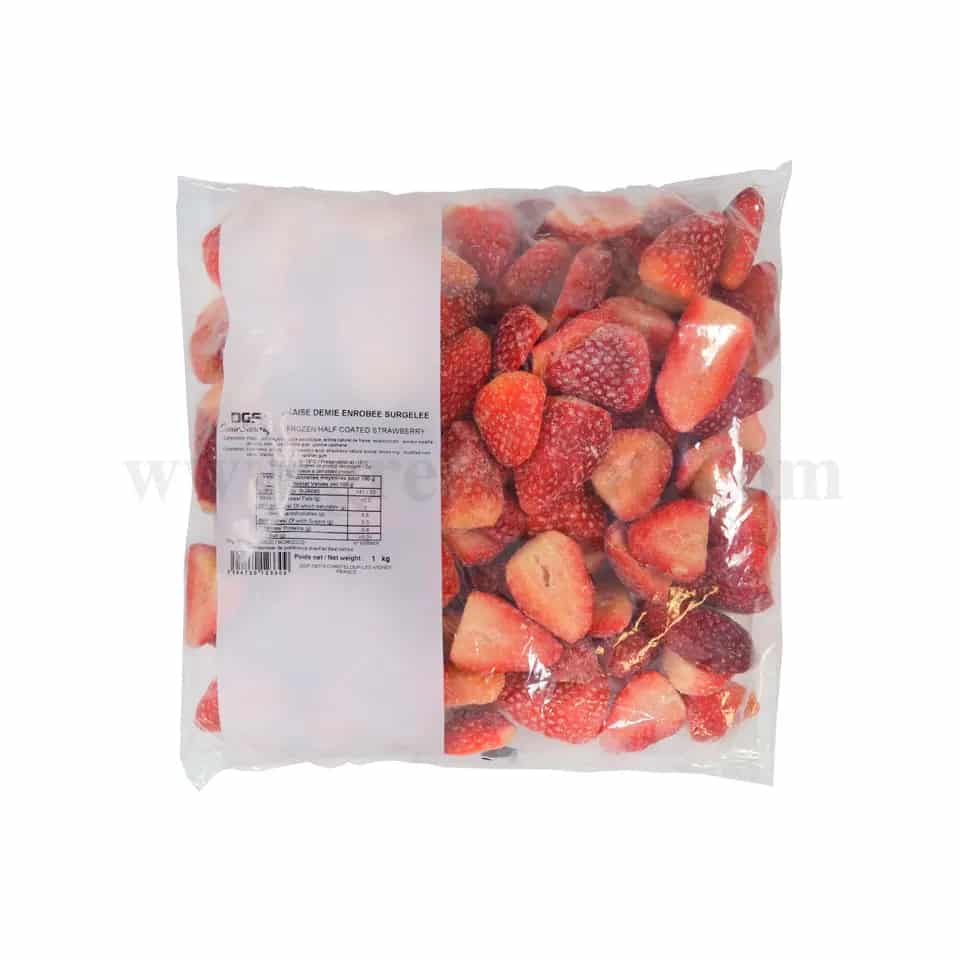 DGF Frozen Coated Half Strawberry 1 Kg