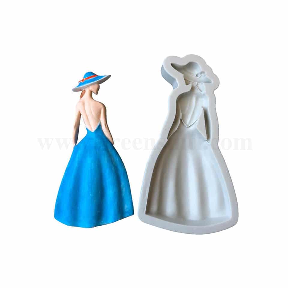 GREENS Silicone Mould Lady 150 x 79 mm