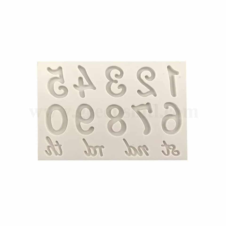 GREENS Silicone Mould Numbers 35x20 mm