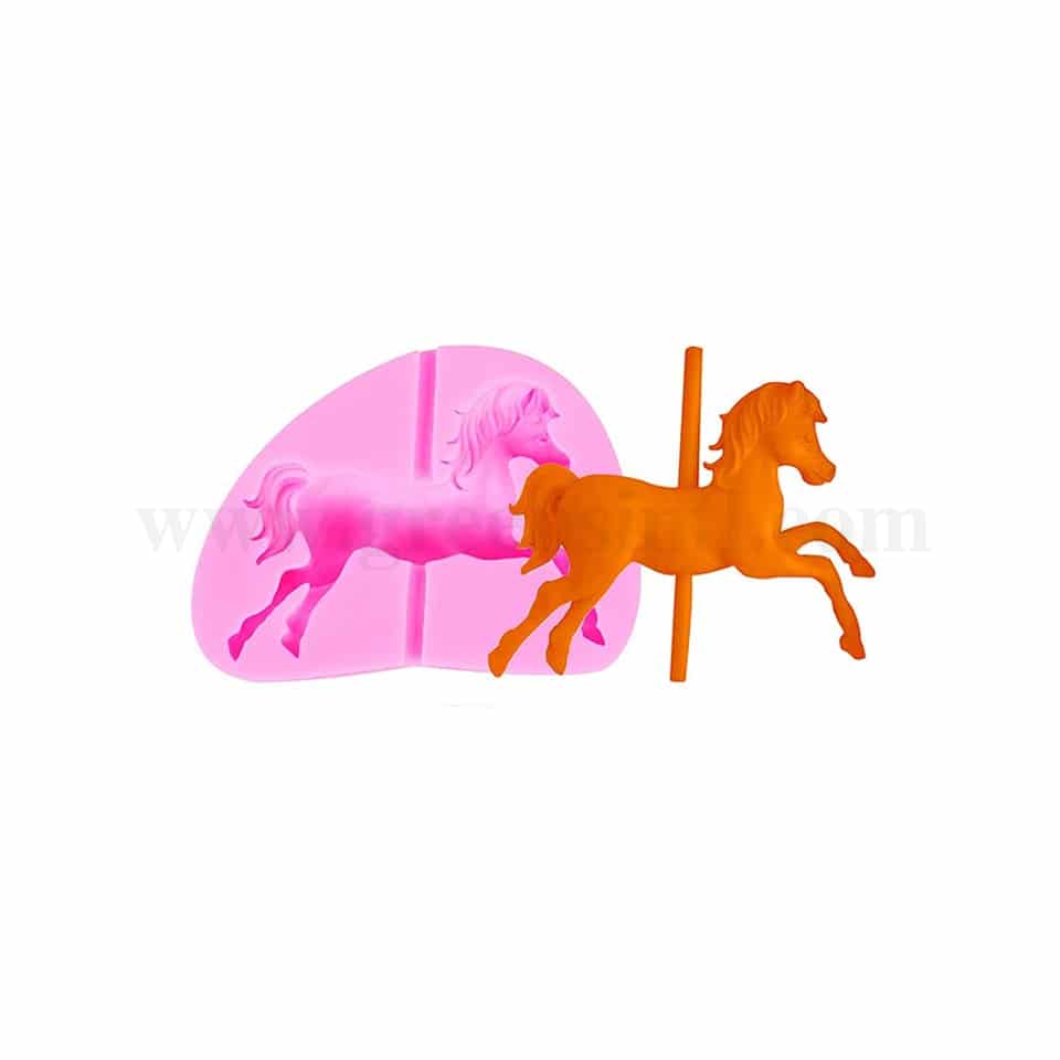 GREENS Silicone Mould Horse on Pole 95 x 75 mm
