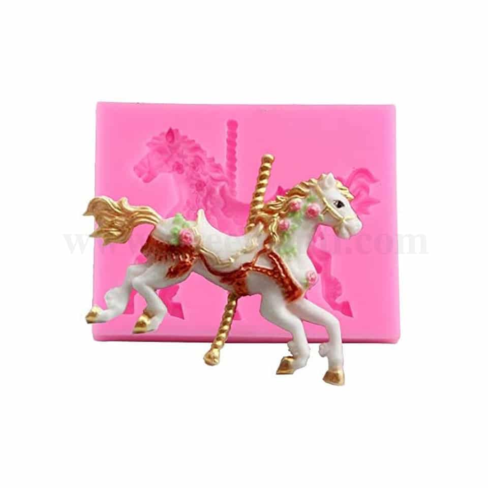 GREENS Silicone Mould Carrousel Horse 103 x 81 mm