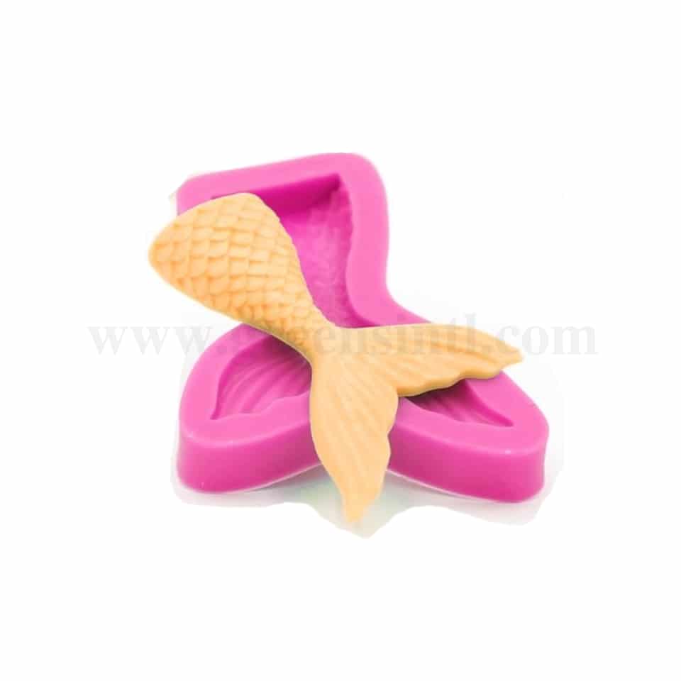 GREENS Silicone Mould Mermaid Tail 75 x 70 mm