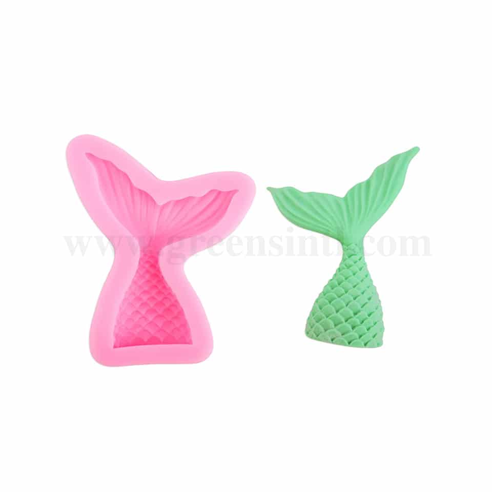 GREENS Silicone Mould Mermaid Tail 95 x 75 mm