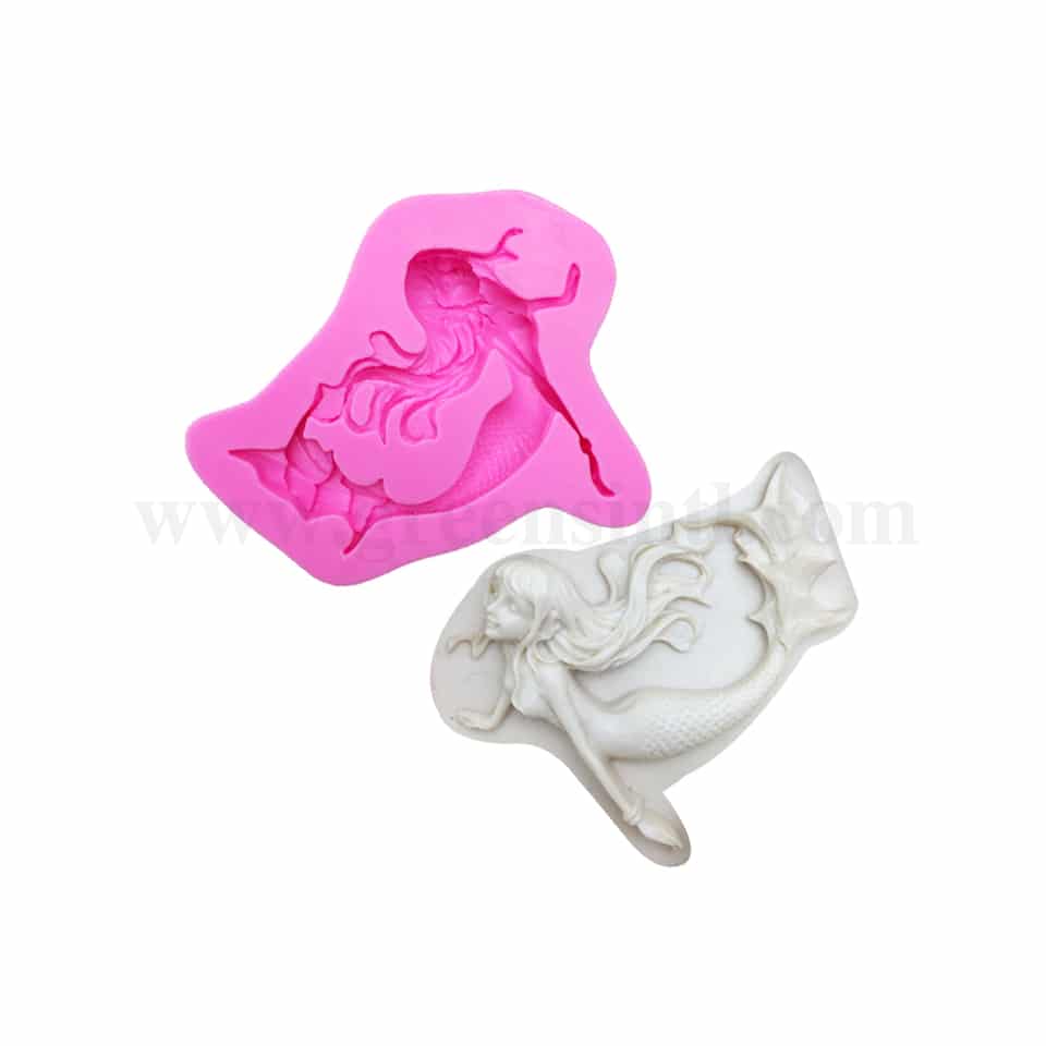 GREENS Silicone Mould Mermaid 85 x 70 mm