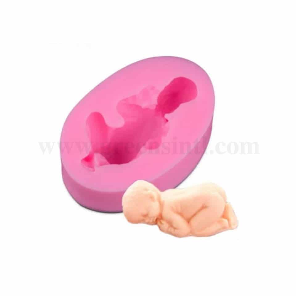 GREENS Silicone Mould Sleeping Baby 76 x 45 mm